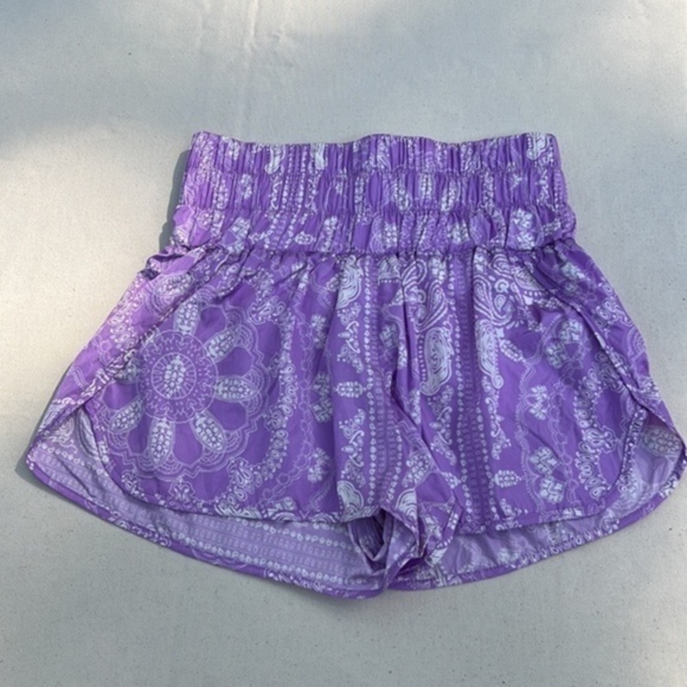 Free People The Way Home Printed Shorts